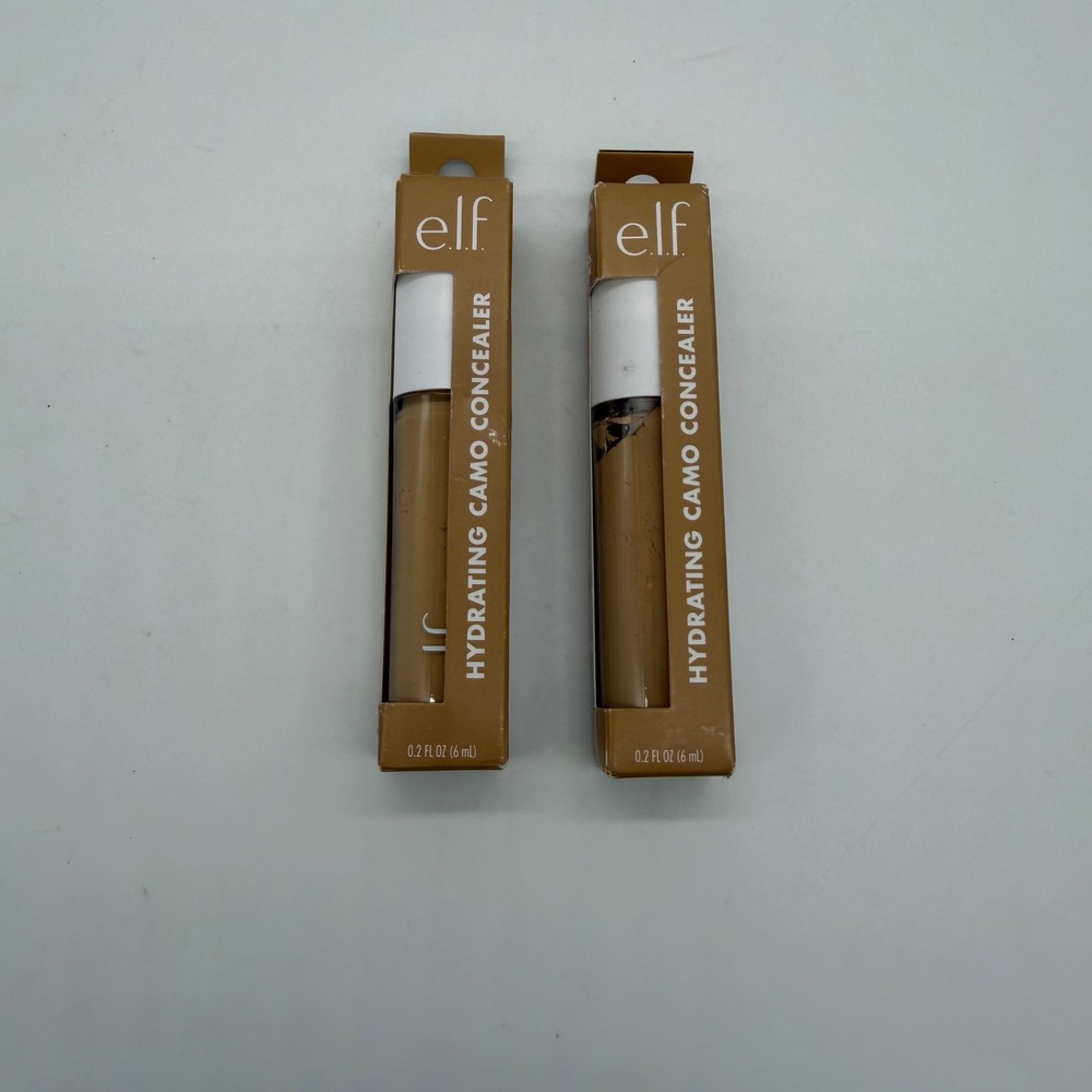 2x ELF Hydrating Camo Concealer Light Beige Full Coverage Satin Finish 84826